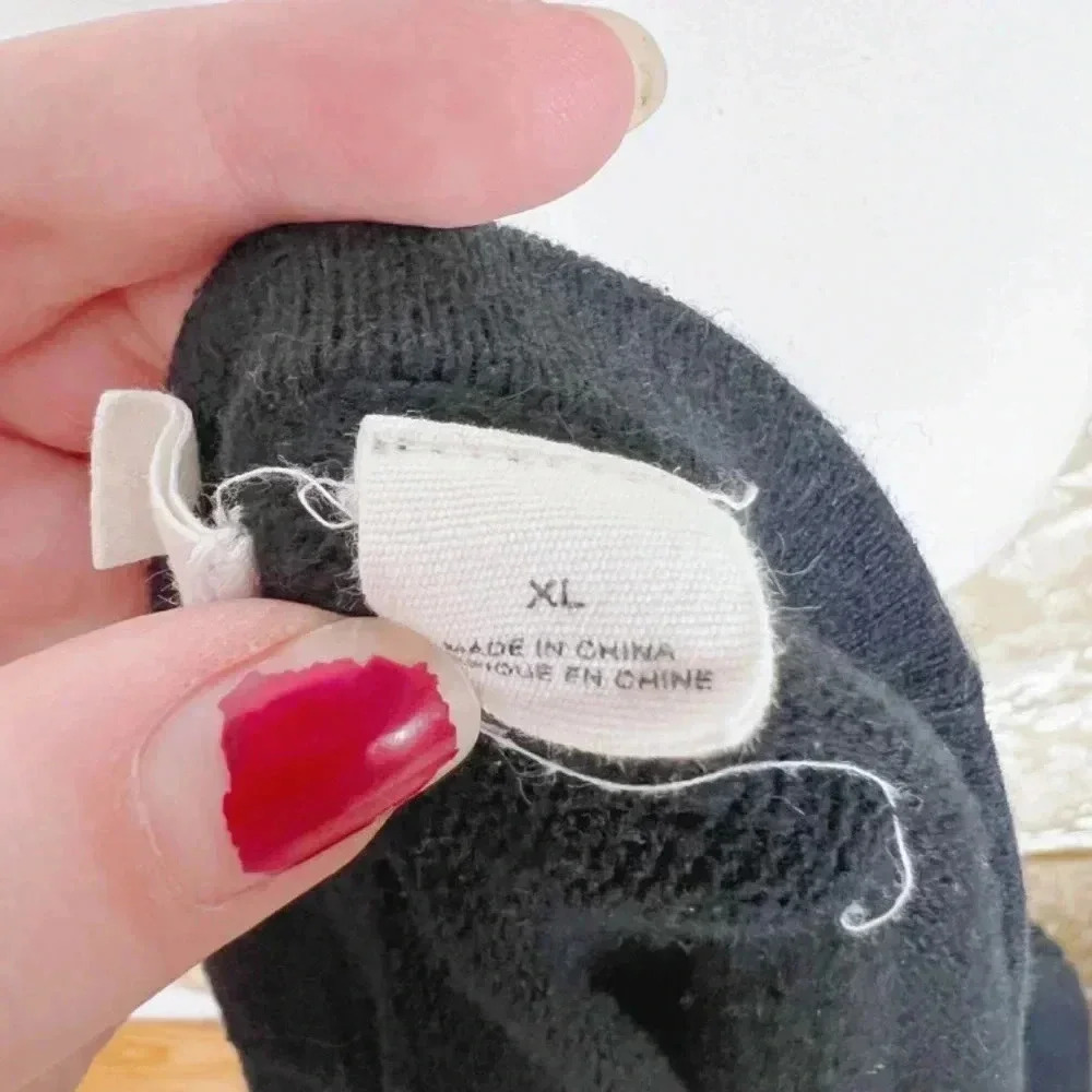 Anthropologie Moth Black Button Up Knit Cardigan Women's Size XL - Picture 6 of 9